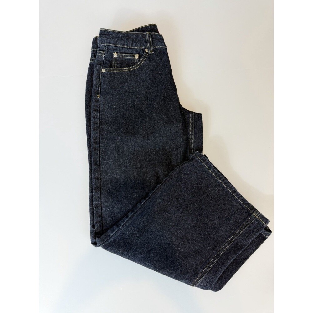 Edikted Wide Leg Jeans Womens XS Dark Wash High Rise Baggy Denim Y2K - Picture 4 of 7